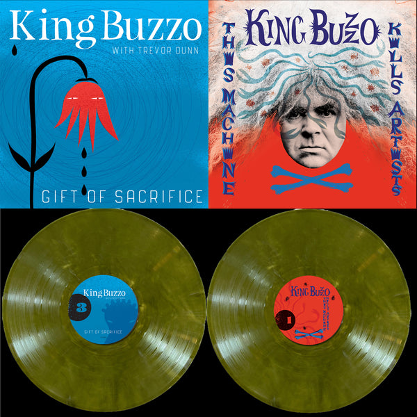 King Buzzo - This Machine Kills Artists + Gift Of Sacrifice Ipecac Exclusive 25th Anniversary 2LP Limited Edition Puke Green (limited to 500)