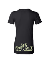 Mr Bungle Glow In The Dark Bunny Ladies Black T-Shirt