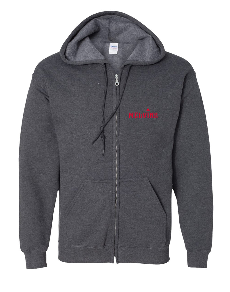 MELVINS GOAT DARK HEATHER ZIP HOODIE