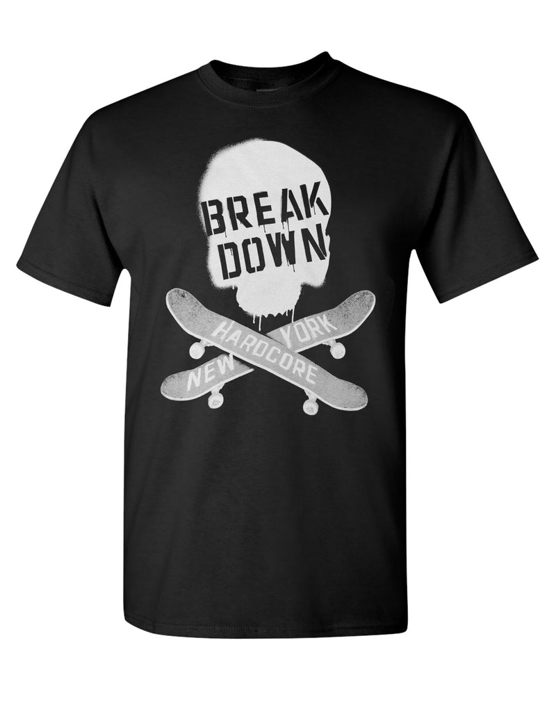 BREAKDOWN SKATE SKULL LOGO TEE