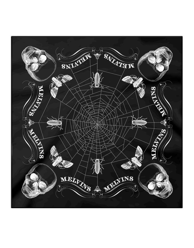 MELVINS "SPIDER WEB" BLACK BANDANA