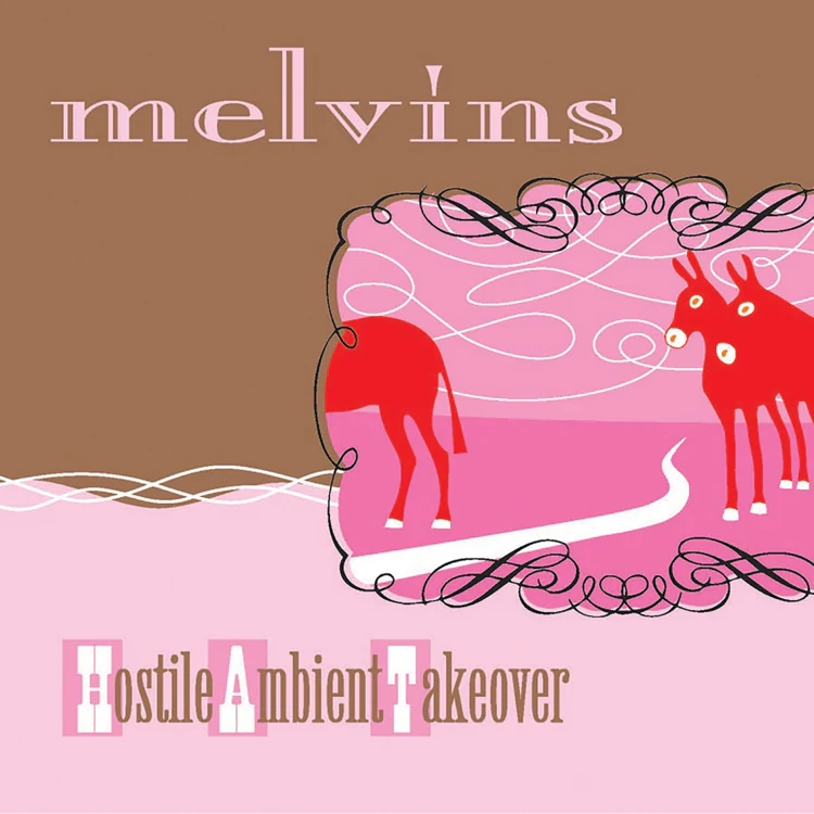 MELVINS - HOSTILE AMBIENT TAKEOVER 140GR YELLOW IN PINK VINYL IN GATEFOLD PACKAGING WITH 12PP BOOKLET
