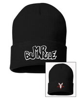 MR BUNGLE "LOGO BUNNY" BLACK FOLDOVER BEANIE HAT