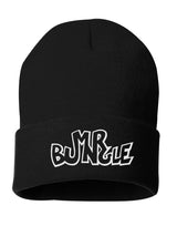 MR BUNGLE "LOGO BUNNY" BLACK FOLDOVER BEANIE HAT